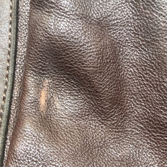 Fossil Brown Leather Briefcase Messenger Travel Crossbody Bag Double handle - Picture 9 of 15